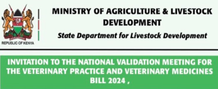 Invitation to the National Validation Meeting for the Veterinary Practice and Veterinary Medicine Bill 2024